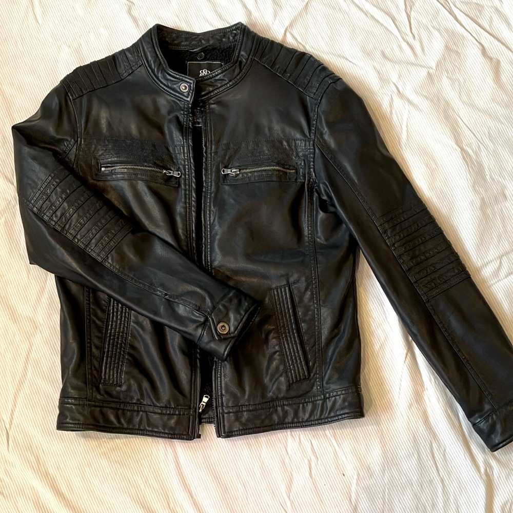 Men’s faux leather jacket